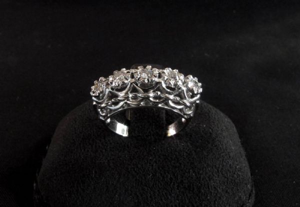 Eternity ring with diamonds