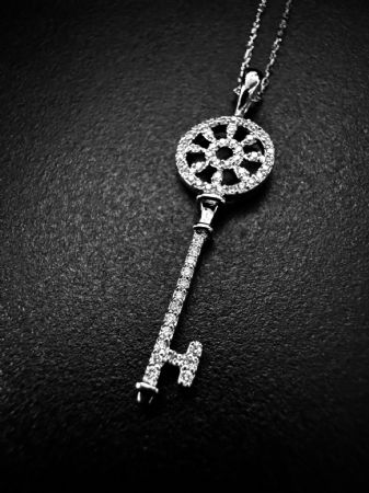 Pendente  KEY  DESIGN  TIFFANY  con  Diamanti