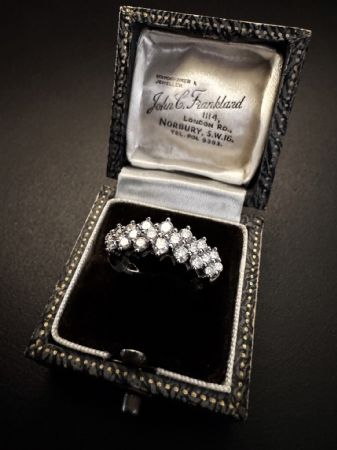 Anello - fedina  con  Diamanti  1.10 ct.