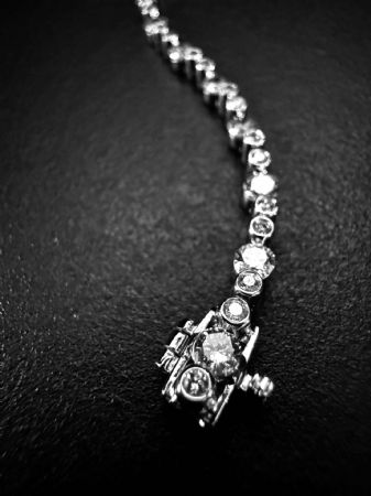 Bracciale  tennis  in  oro  bianco  Diamanti  3 ct.