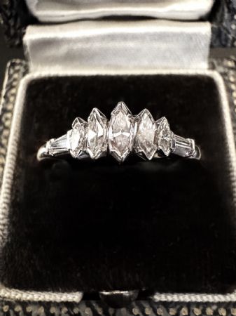 Platinum Ring with Diamonds